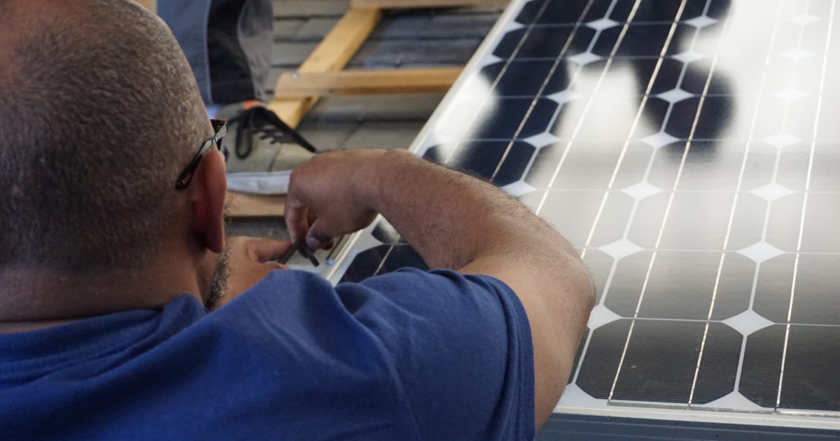 Installation de panneau solaire