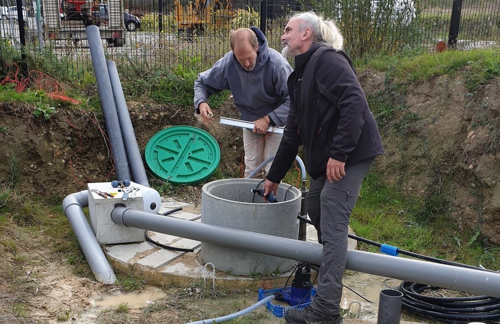 Installation d'un système d'eau pluviale